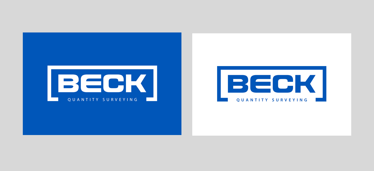 BECK Quantity Surveying responsive website - branding identity & stationary design
