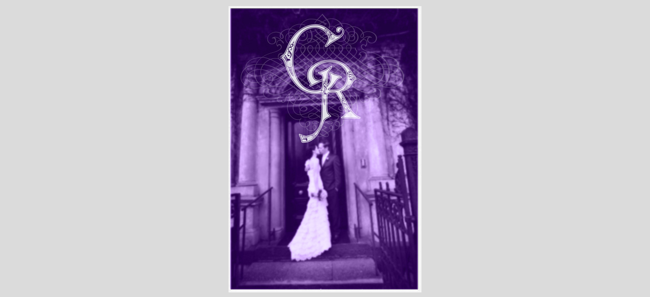 CR Wedding Monogram logo design