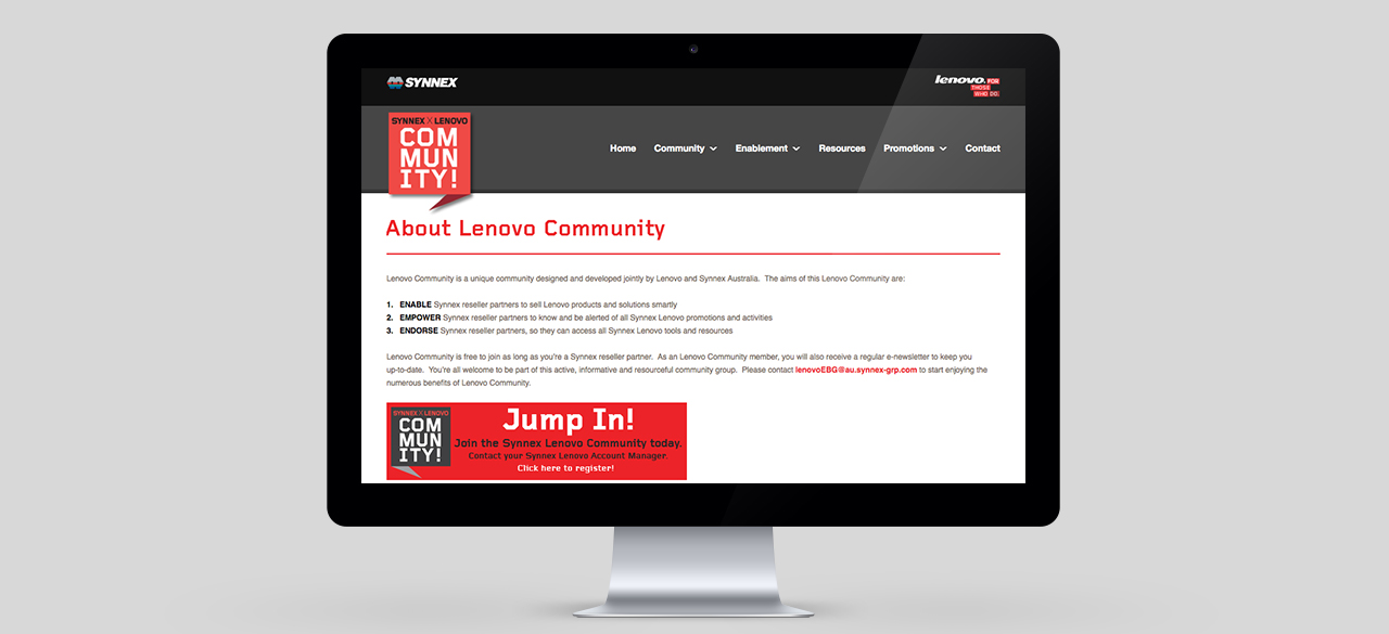 Lenovo Community responsive website