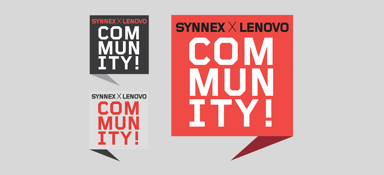Lenovo Community responsive website - branding / logo design