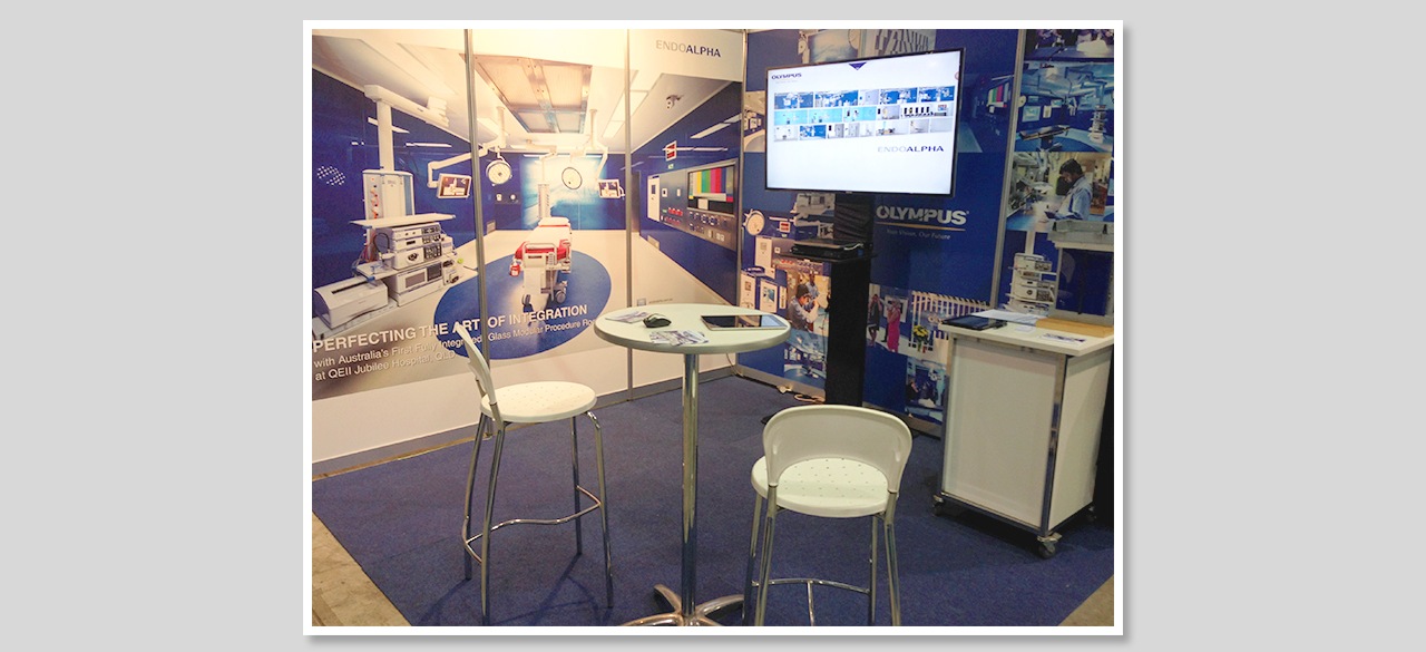 Olympus booth artwork & design