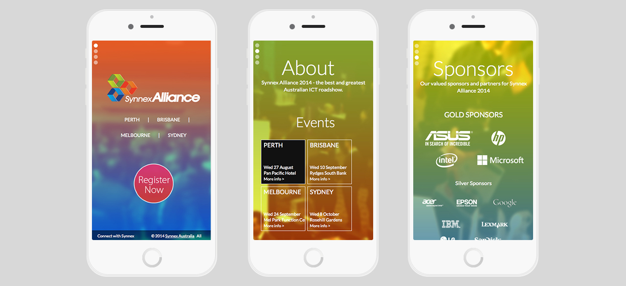 Synnex Alliance 2014 responsive event microsite