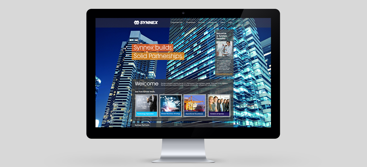 Synnex Australia website redesign concepts UX/UI Design