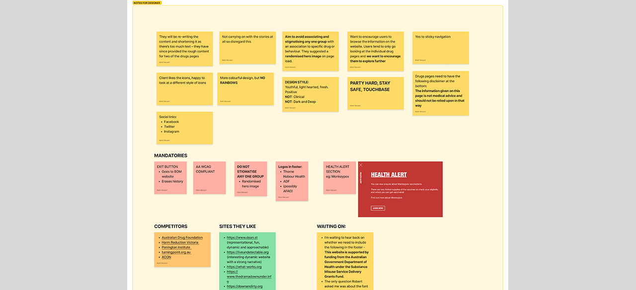 Touchbase.org.au mobile-first UX UI redesign Accessible WCAG 2.1 AA compliant - User Research Brief requirements Challenges Competition