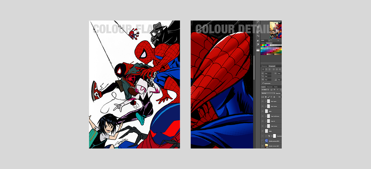 Into the Spider-verse - Traditional Illustration artwork